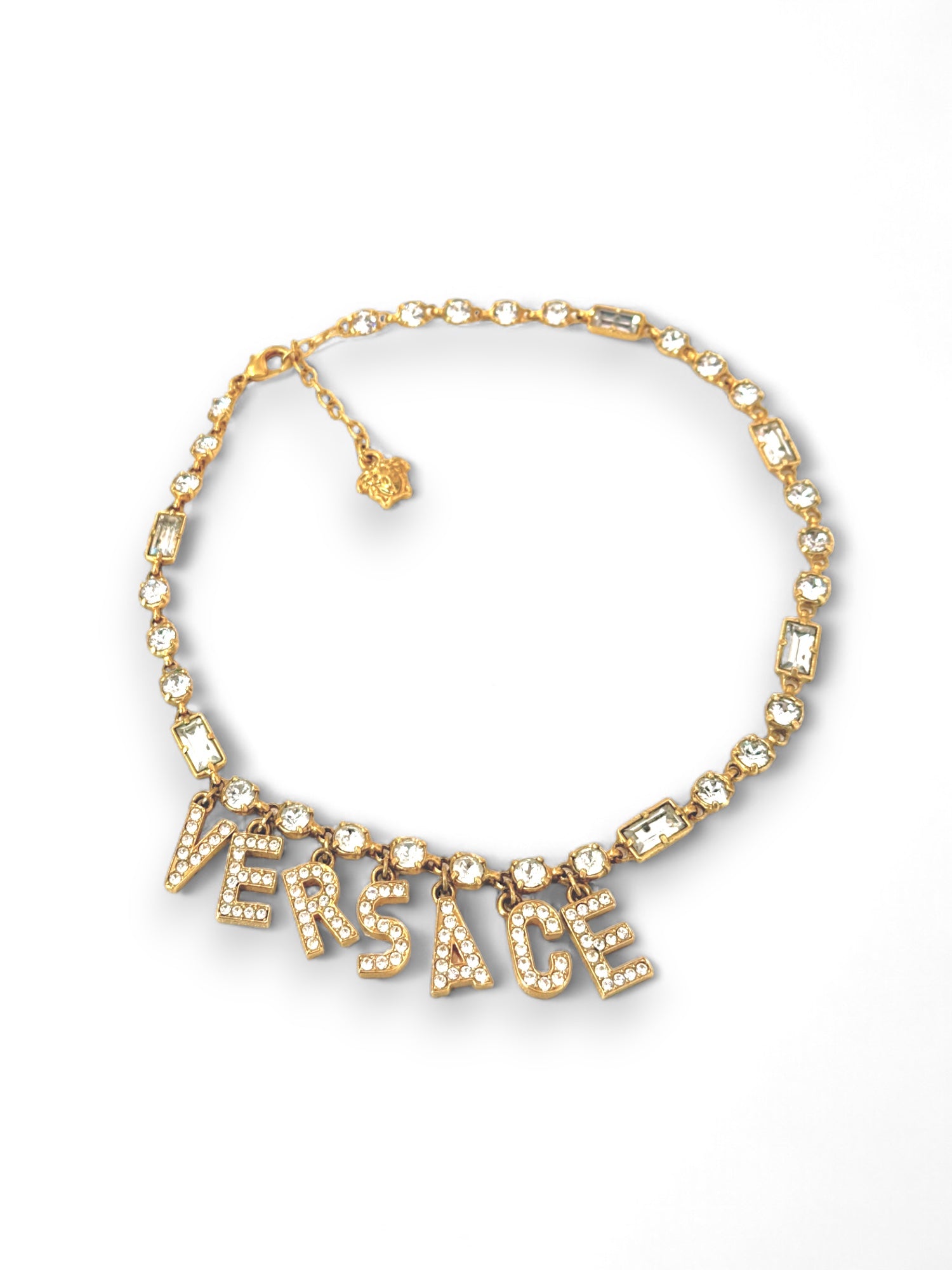 Vintage strass embellished choker