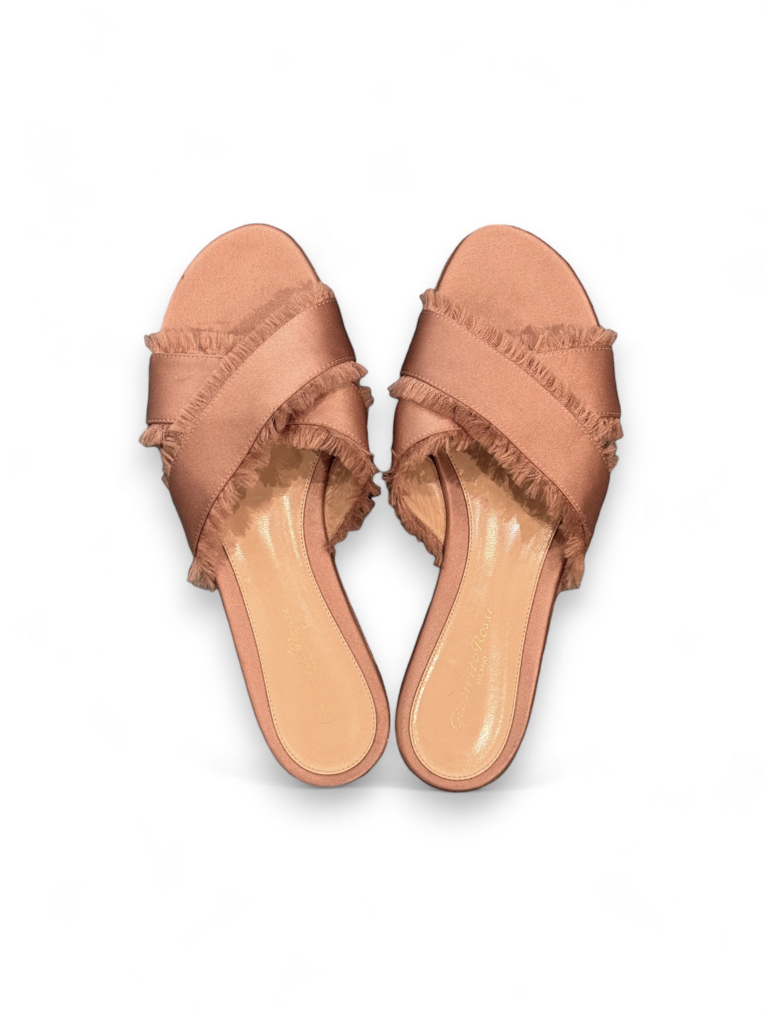 Satin flat shoes