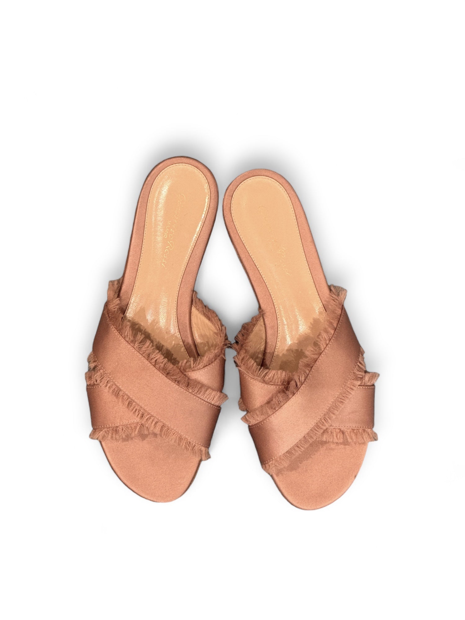 Satin flat shoes
