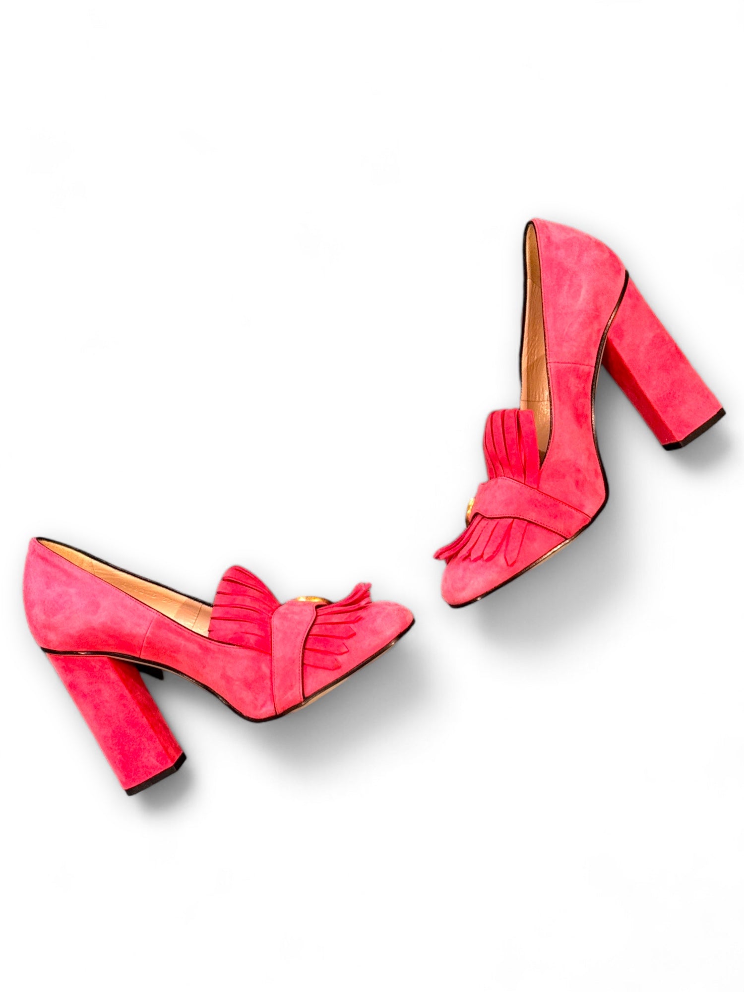 Marmont suede loafer pumps
