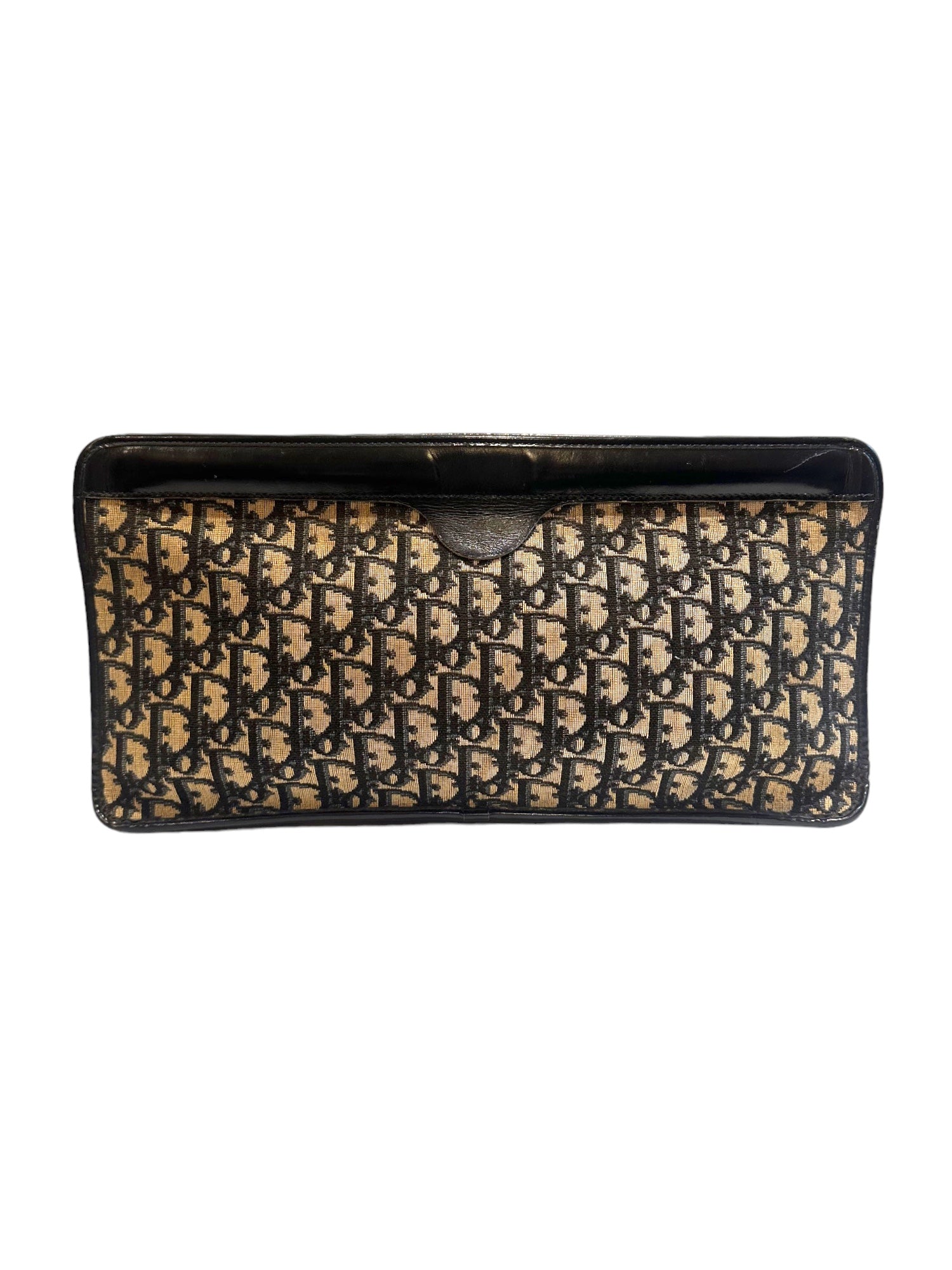 Toile jacquard oblique clutch