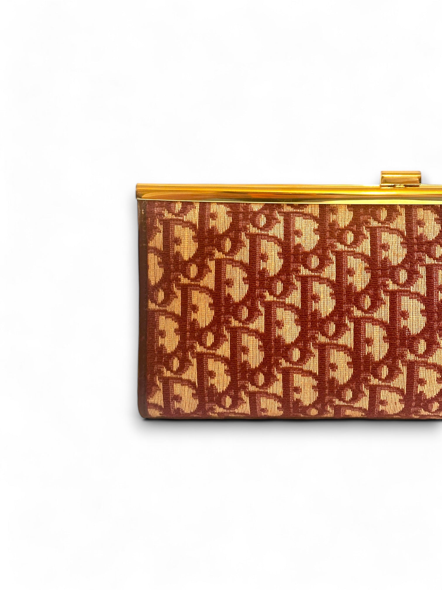 Vintage oblique clutch