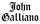 Logo de la marque JOHN GALLIANO